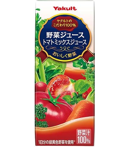 Amazon.co.jp: ヤクルト きになる野菜100 贅沢野菜1日分 200ml紙パック